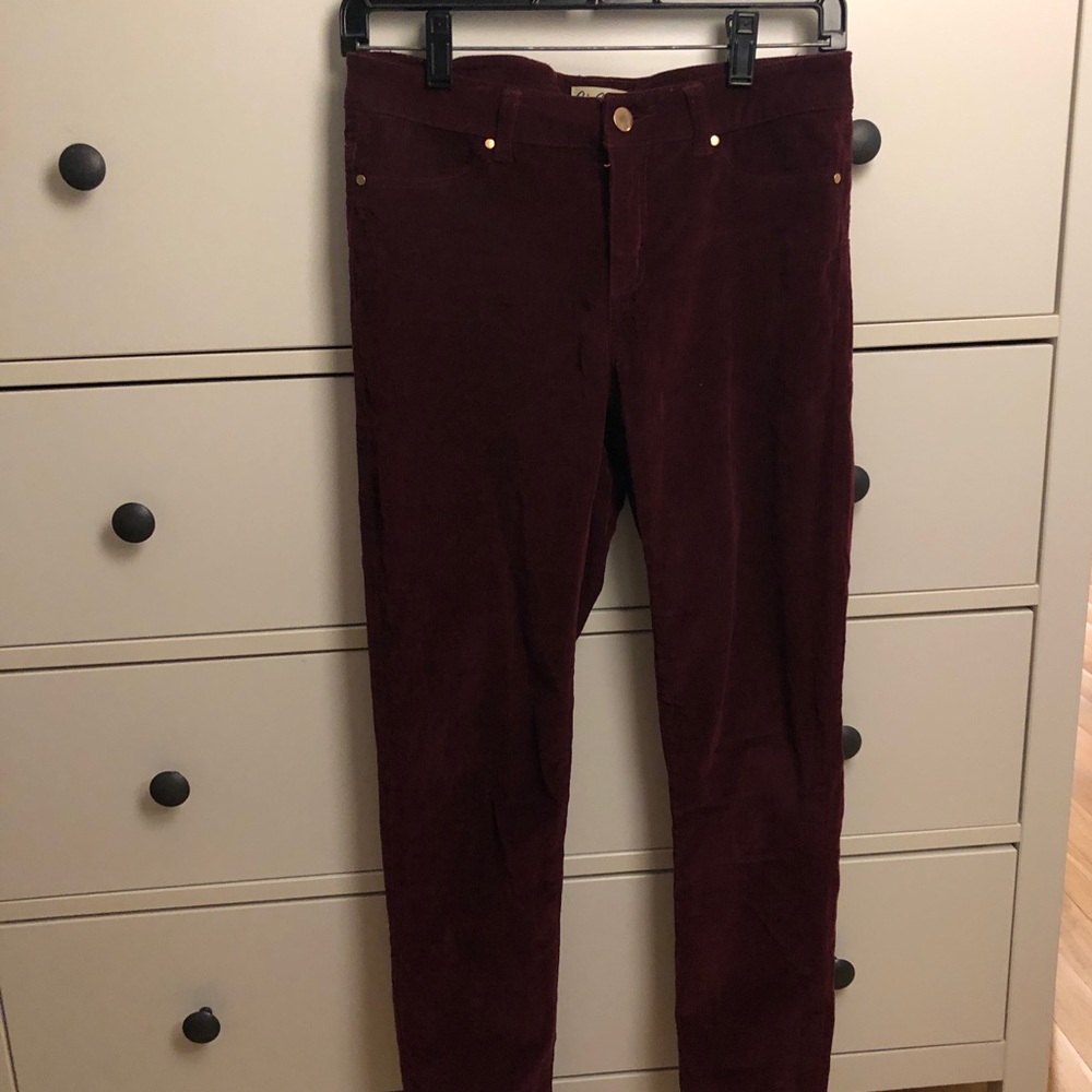 Maroon Corduroy Pants